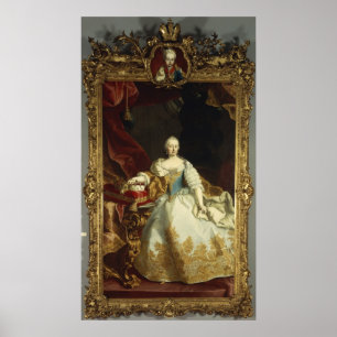 Portrait von Kaiserin Maria Theresa Poster