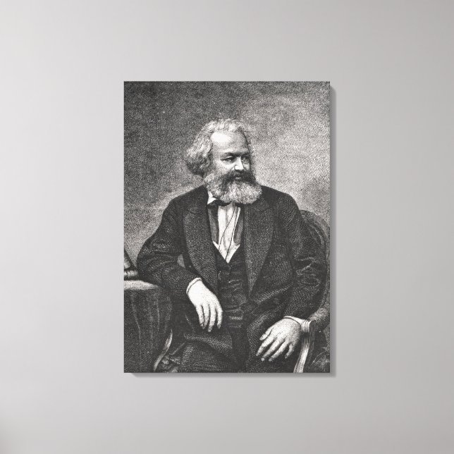 Portrait von Karl Marx 1857 Leinwanddruck (Vorderseite)