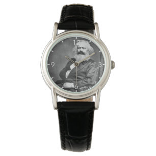 Portrait von Karl Marx (Gründer des Marxismus) Armbanduhr