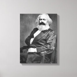 Portrait von Karl Marx (Gründer des Marxismus) Leinwanddruck