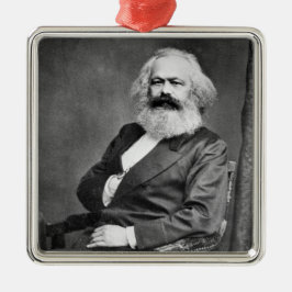 Portrait von Karl Marx (Gründer des Marxismus) Ornament Aus Metall
