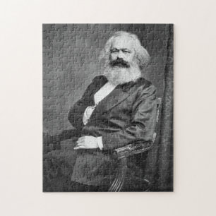 Portrait von Karl Marx (Gründer des Marxismus) Puzzle