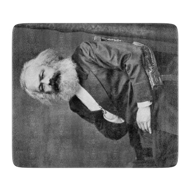 Portrait von Karl Marx (Gründer des Marxismus) Schneidebrett (Vorderseite)