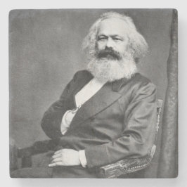 Portrait von Karl Marx (Gründer des Marxismus) Steinuntersetzer