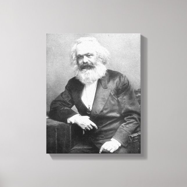 Portrait von Karl Marx Leinwanddruck (Vorderseite)