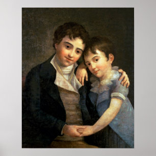 Portrait von Karl Thomas und Franz Xaver Poster