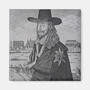Portrait von König Charles I. Magnet