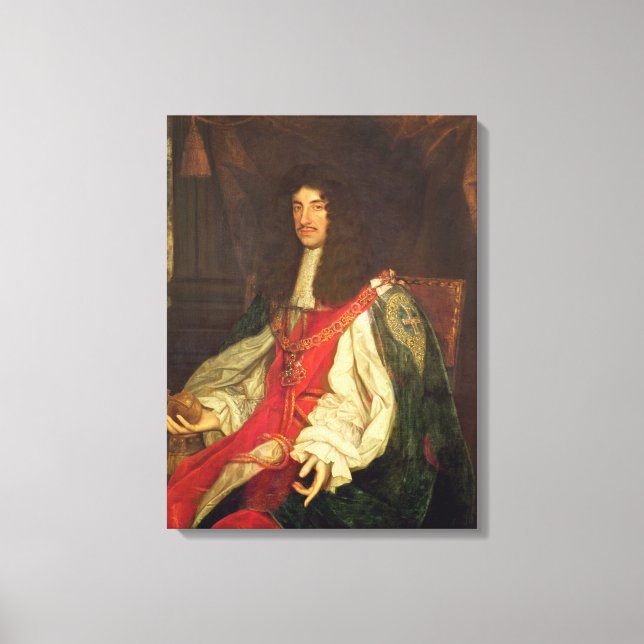 Portrait von König Charles II., c.1660-65 Leinwanddruck (Vorderseite)