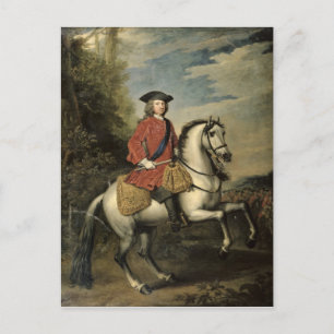 Portrait von König George I., 1717 Postkarte