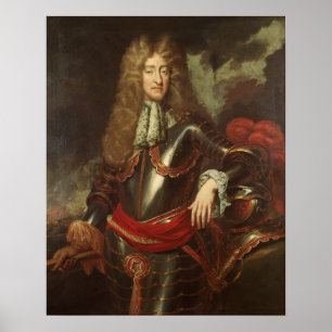 Portrait von König James II., c.1690 Poster
