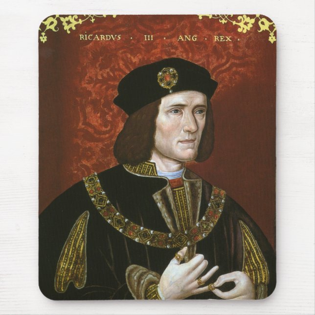Portrait von König Richard III. Mousepad (Vorne)