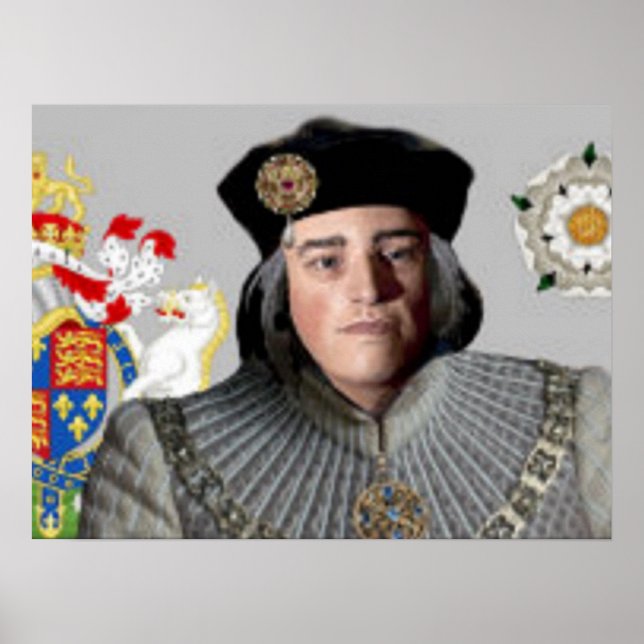 Portrait von König Richard III Poster (Vorne)