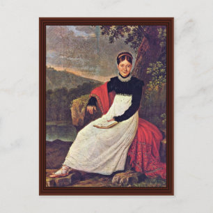 Portrait von Königin Caroline Postkarte
