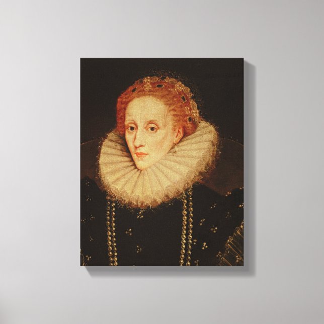 Portrait von Königin Elizabeth I. Leinwanddruck (Vorderseite)