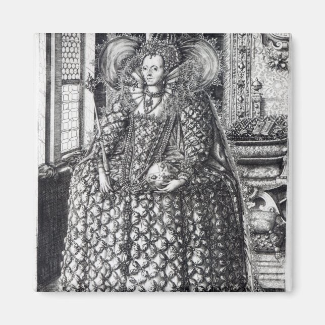 Portrait von Königin Elizabeth I. Magnet (Vorne)