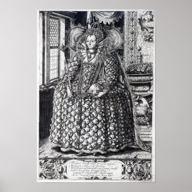 Portrait von Königin Elizabeth I. Poster (Vorne)