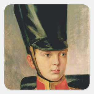 Portrait von Kronprinz Alexander Quadratischer Aufkleber