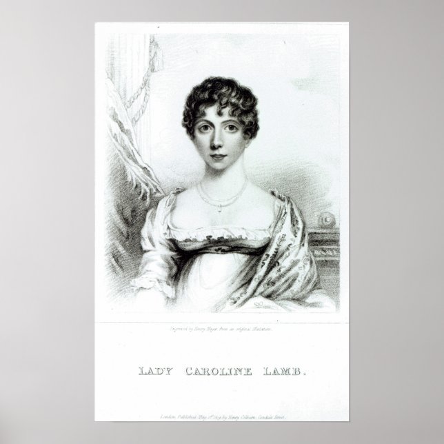 Portrait von Lady Caroline Lamb Poster (Vorne)