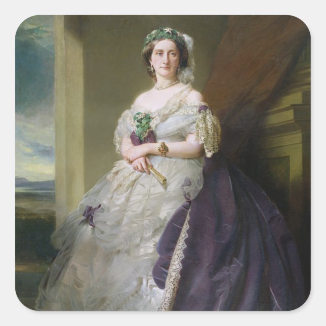 Portrait von Lady Middleton , 1863 Quadratischer Aufkleber (Vorderseite)