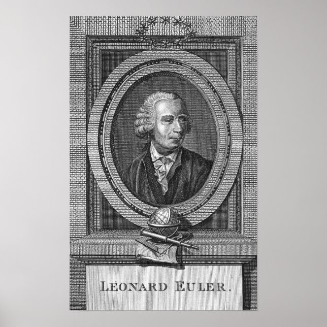 Portrait von Leonard Euler Poster (Vorne)