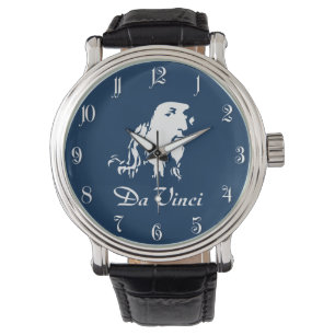 Portrait von Leonardo Da Vinci Armbanduhr