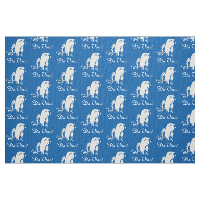 Portrait von Leonardo Da Vinci Stoff (Fat Quarter (45,7 x 55,9 cm))