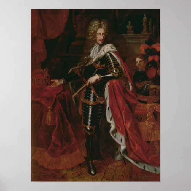 Portrait von Leopold I., Kaiser von Heiligen Römer Poster (Vorne)