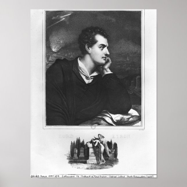 Portrait von Lord Byron Poster (Vorne)