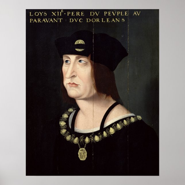 Portrait von Louis XII König von Frankreich Poster (Vorne)