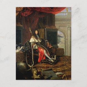 Portrait von Louis XIV 1668 Postkarte