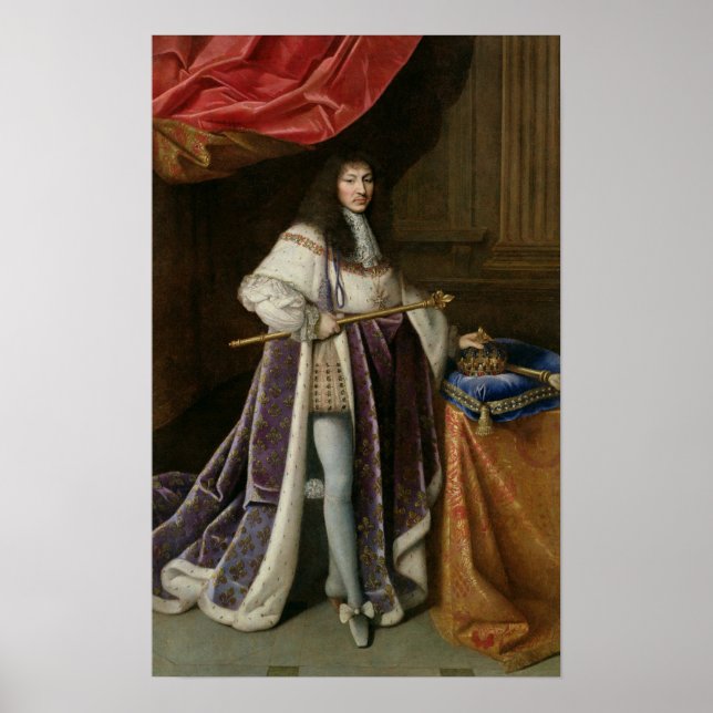 Portrait von Louis XIV 2 Poster (Vorne)