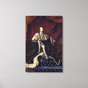 Portrait von Louis XIV. im Alter von 10, 1648 Leinwanddruck
