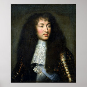 Portrait von Louis XIV Poster