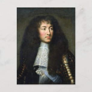 Portrait von Louis XIV Postkarte