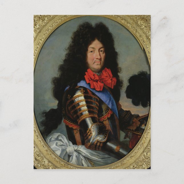 Portrait von Louis XIV Postkarte (Vorderseite)