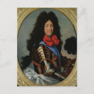 Portrait von Louis XIV Postkarte