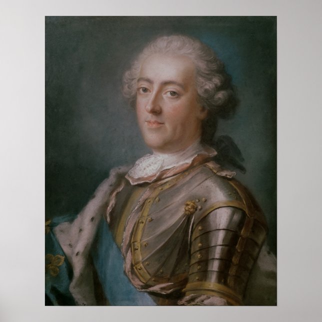Portrait von Louis XV King of France Poster (Vorne)