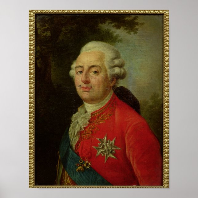 Portrait von Louis XVI King of France Poster (Vorne)