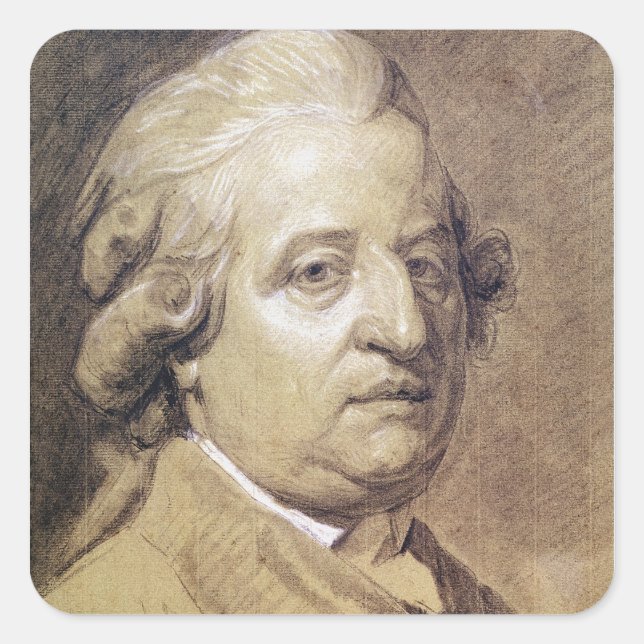 Portrait von Louis XVI King of France Quadratischer Aufkleber (Vorderseite)