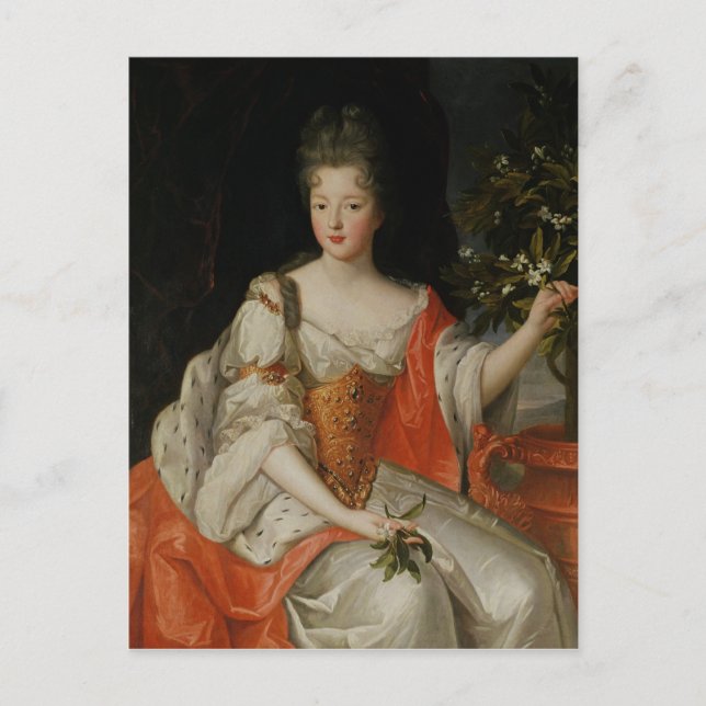 Portrait von Louise-Francoise de Bourbon Postkarte (Vorderseite)