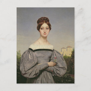 Portrait von Louise Vernet Tochter Postkarte