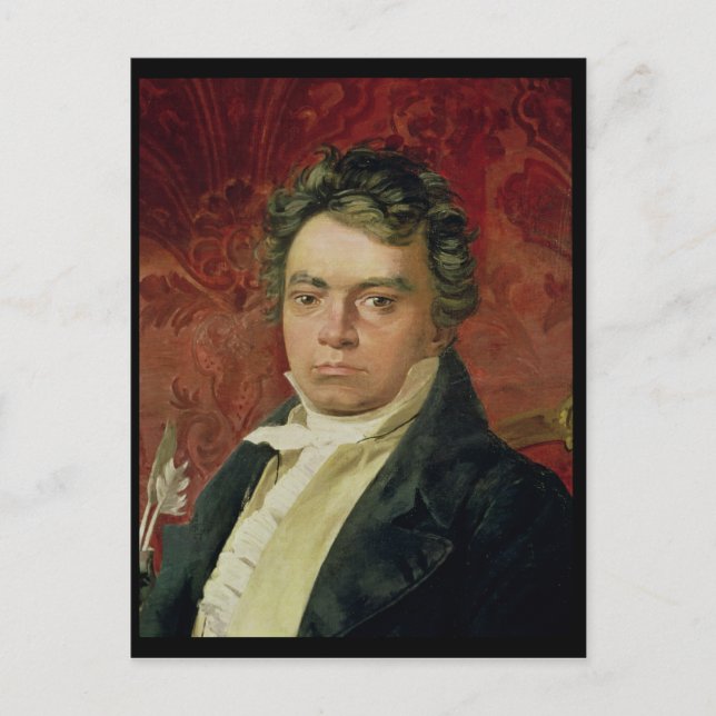 Portrait von Ludwig Van Beethoven Postkarte (Vorderseite)