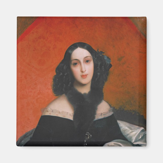 Portrait von M.A. Bek, 1840 Magnet (Vorne)