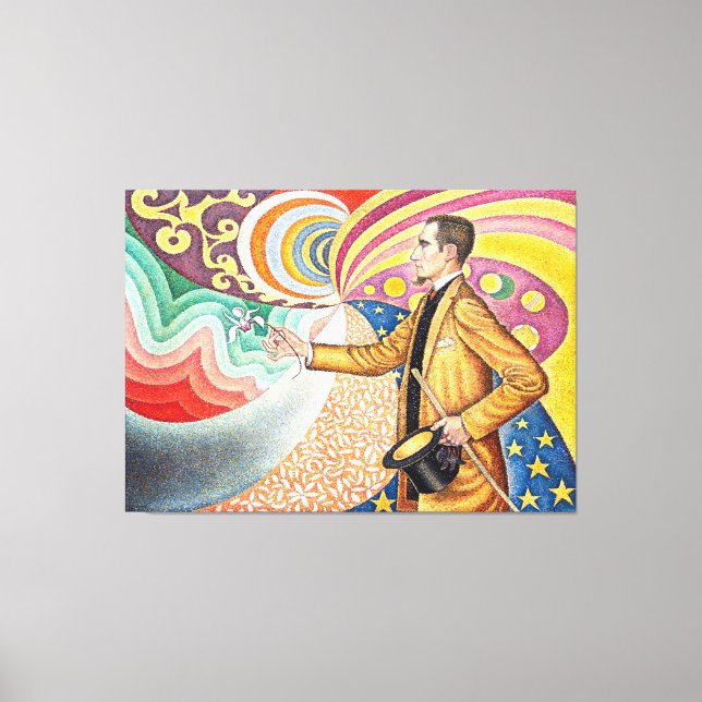 Portrait von M. Félix Fénéon 1890 von Paul Signac Leinwanddruck (Vorderseite)