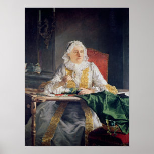 Portrait von Madame Antoine Crozat, 1741 Poster