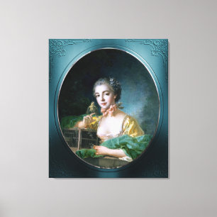 Portrait von Madame Badouin von François Boucher Leinwanddruck