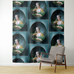 Portrait von Madame Badouin von François Boucher Wandteppich