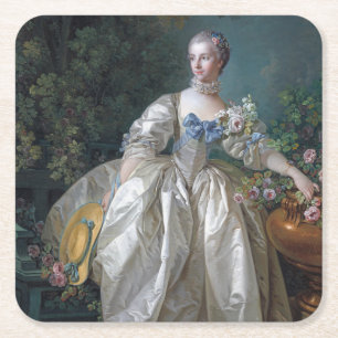 Portrait von Madame Bergeret, Boucher Rechteckiger Pappuntersetzer