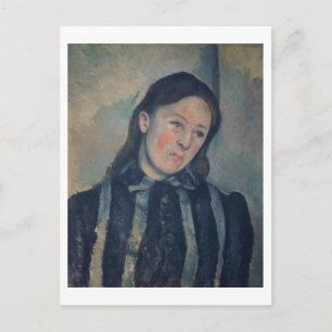 Portrait von Madame Cezanne mit Loosened Hair, 189 Postkarte