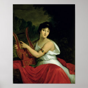 Portrait von Madame de la Pleigne Poster